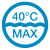 40° max temperature