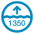 1350 water depth icon