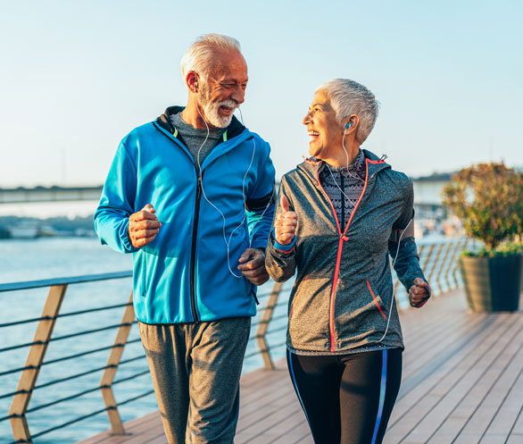 image of elderly people exercising