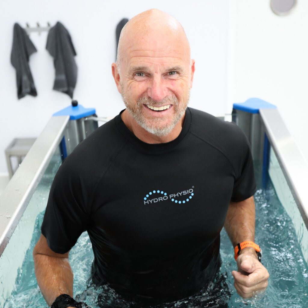 man in hydro machine